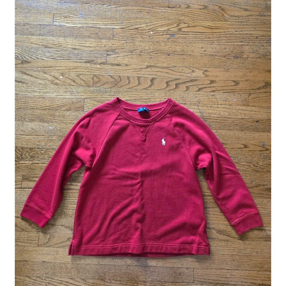 Polo Ralph Lauren Women’s Bedford Sweatshirt Red Wide Crew Neck Size Small